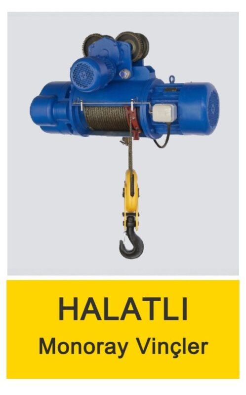 Monoray halatlı vinç